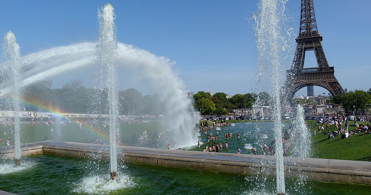 Jardins du Trocadéro in 16th arrondissement of Paris, Parijs, Frankrijk ...