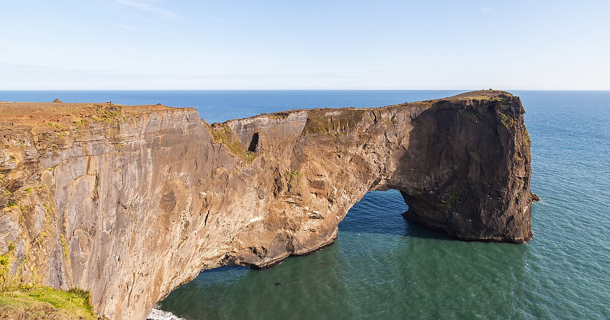 Dyrholaey Arch In Dyrhólaey, Iceland 