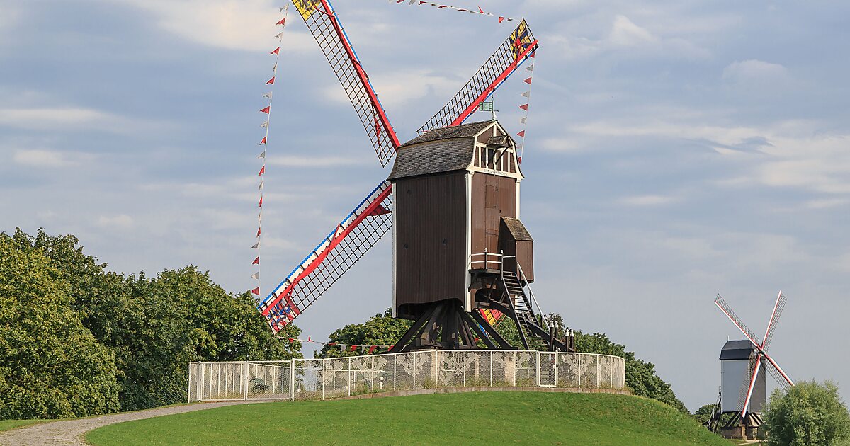 Moinhos de vento em Bruges