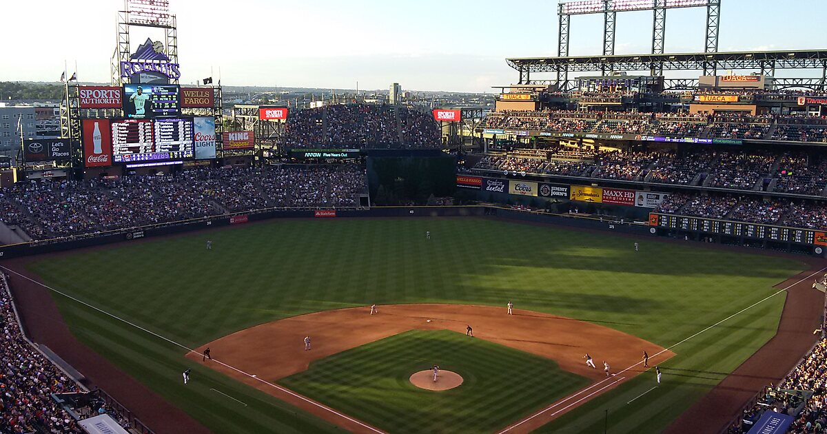 Colorado Rockies MLB Stadium Map Coors Field Ballpark Map 