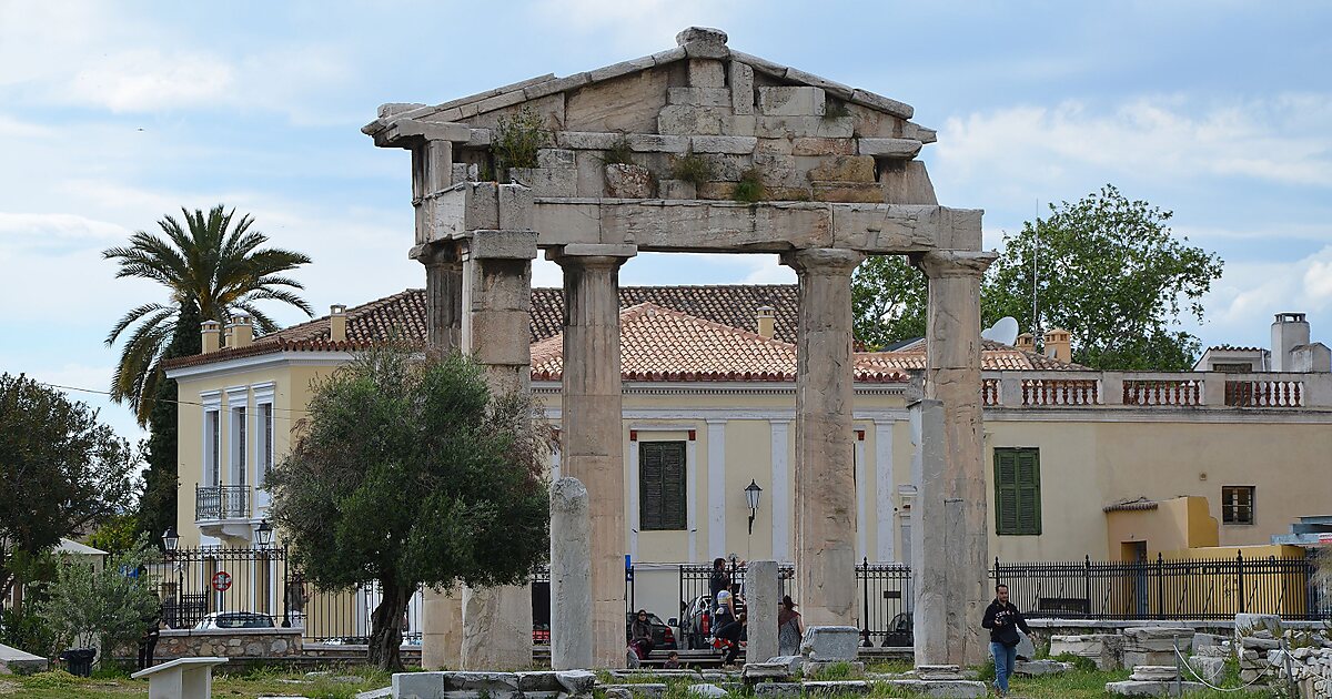 Римский адрес. Агора в Афинах. Roman agora.