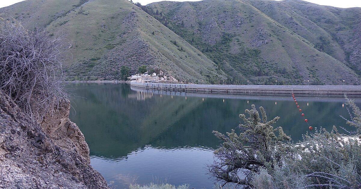 Arrowrock Dam and Reservoir in Elmore County, Idaho, United States ...