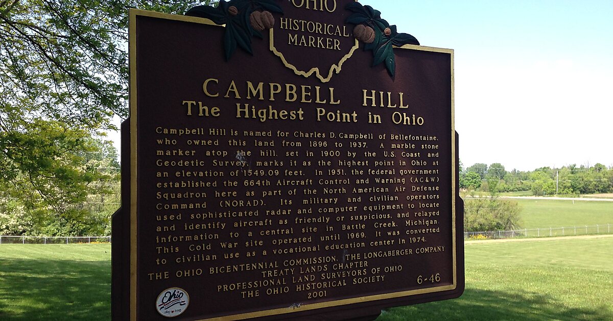 Campbell Hill in Bellefontaine, United States Sygic Travel