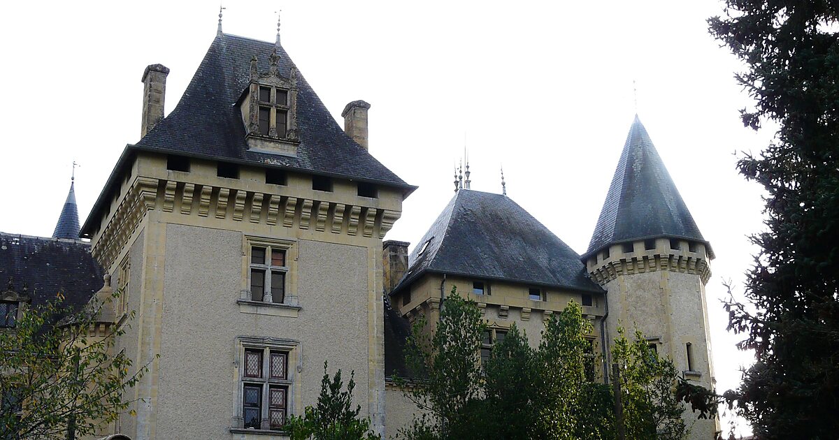 Dessin Original Signé Henri Laffillée – Fontaine Du Château De Sauvebœuf XVIe Siècle