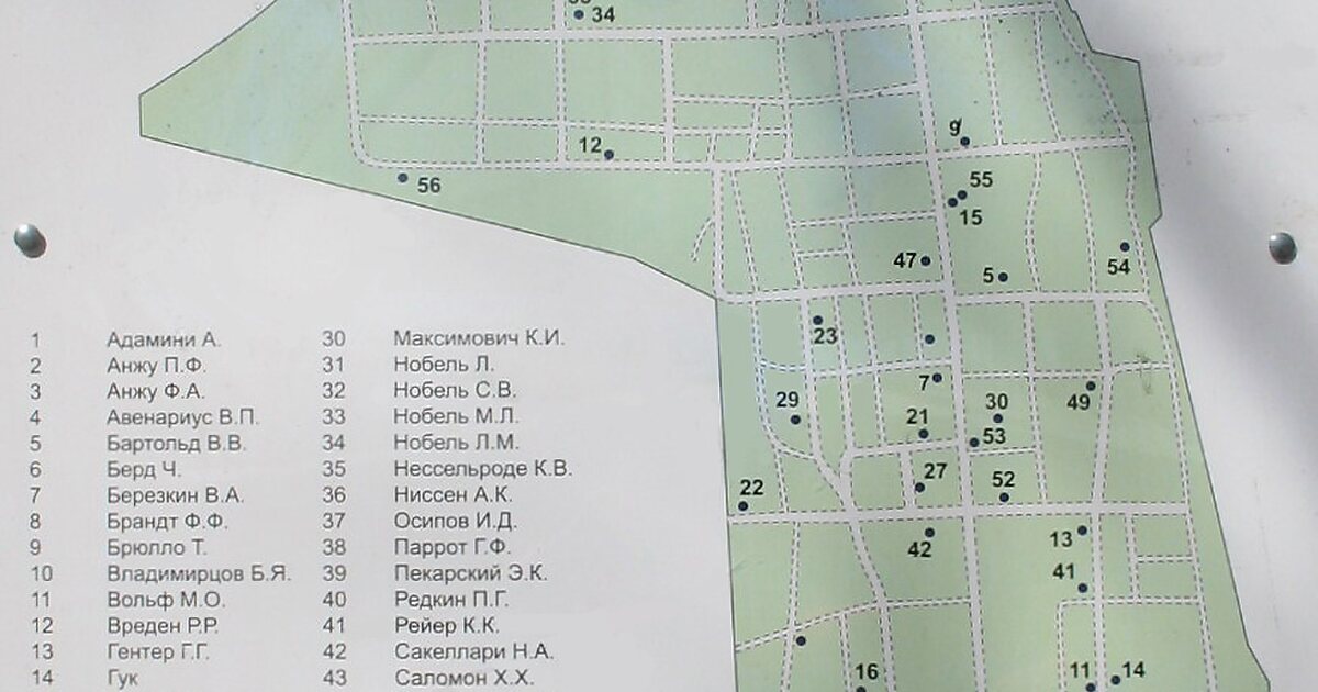 Схема смоленского кладбища в санкт петербурге с дорожками