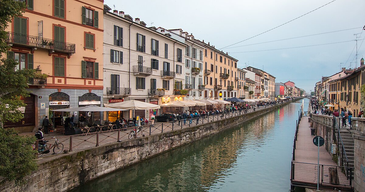 Naviglio Grande in Navigli, Milan, Italy