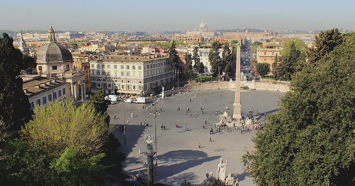 People's Square in Campo Marzio, Rome, Italy