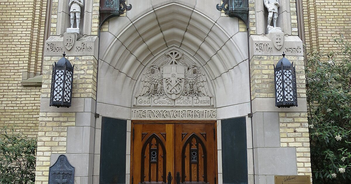 Basilica of the Sacred Heart in South Bend, Indiana, United States ...