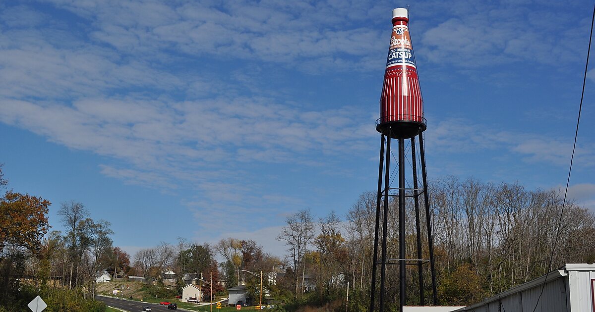 The biggest bottle of ketchup in Collinsville, Illinois, United States