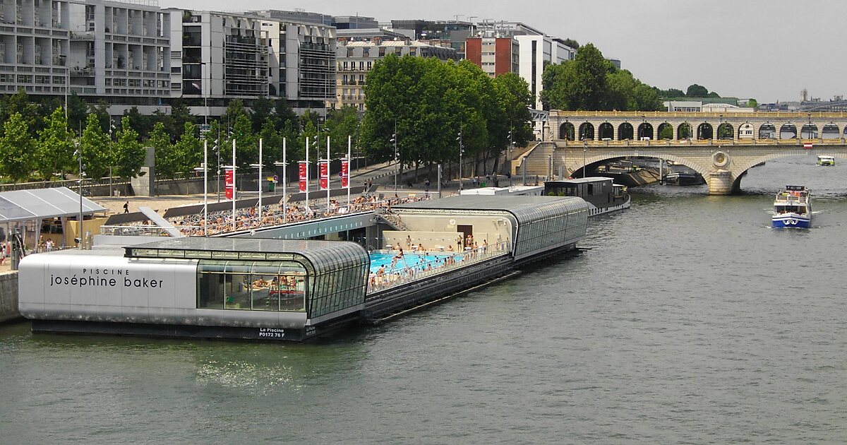Joséphine Baker Swimming Pool in 13th arrondissement of Paris, France