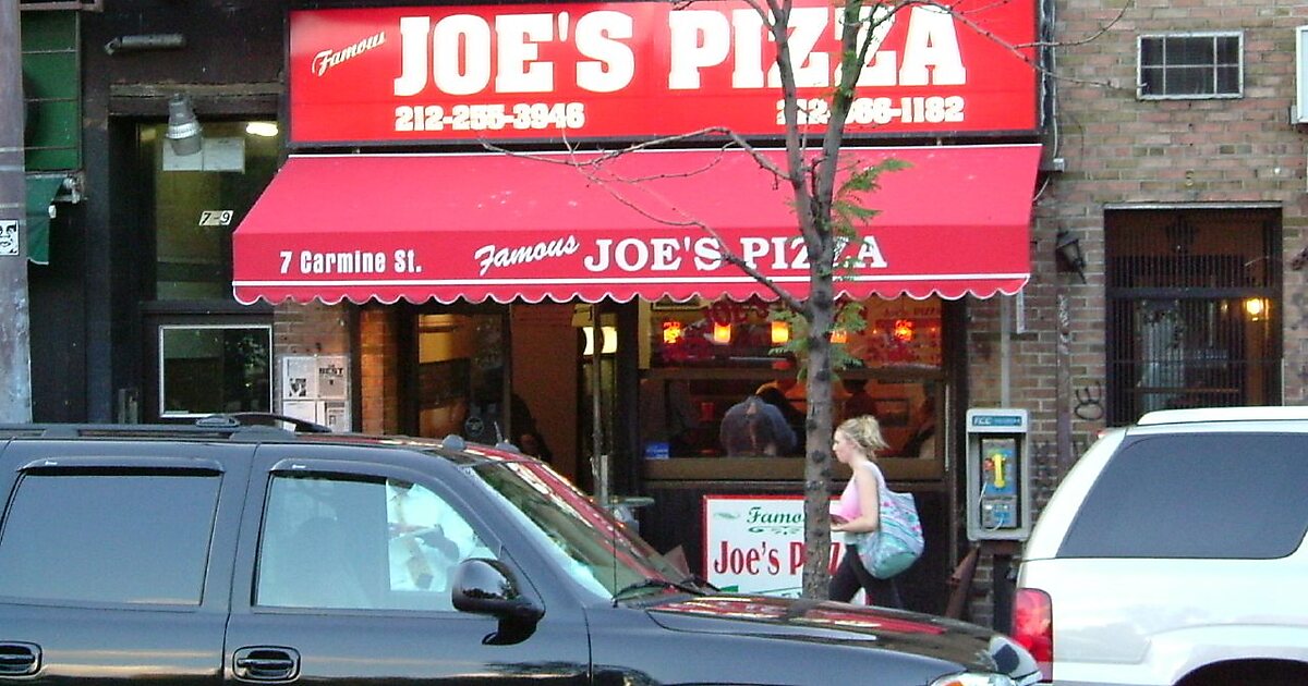 Joe's Pizza em Manhattan, Nova Iorque, Estados Unidos da América