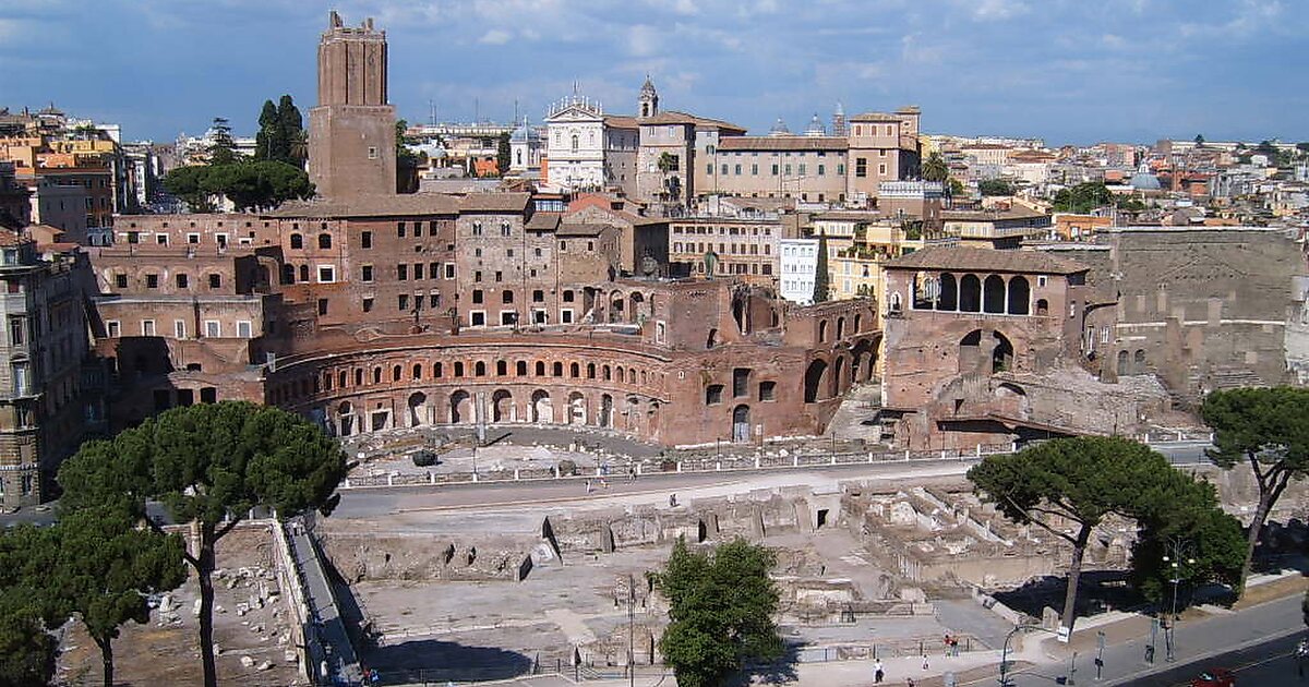 Römische Kaiserforen in Monti, Rom, Italien Tripomatic