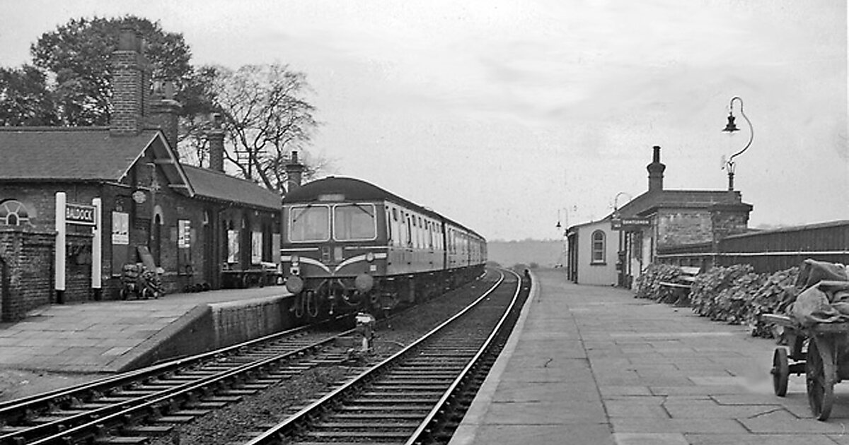 Железнодорожная станция входная. Baldock Town. Baldock. Cambridge line. Hertfordshire.