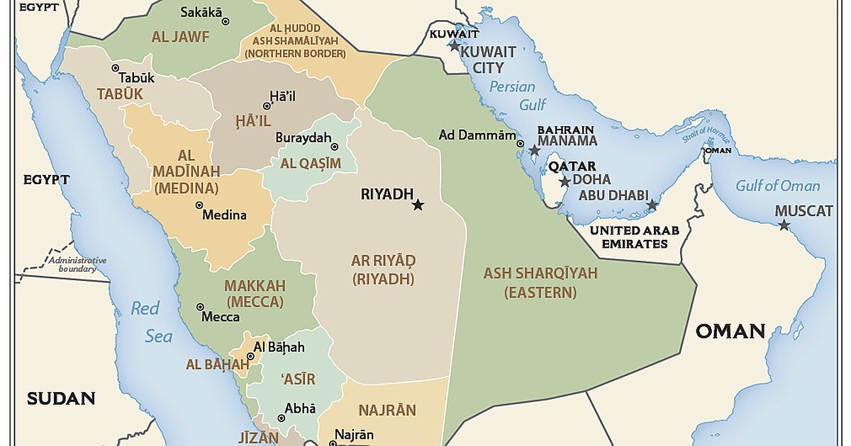 Карта саудовская аравия на карте мира