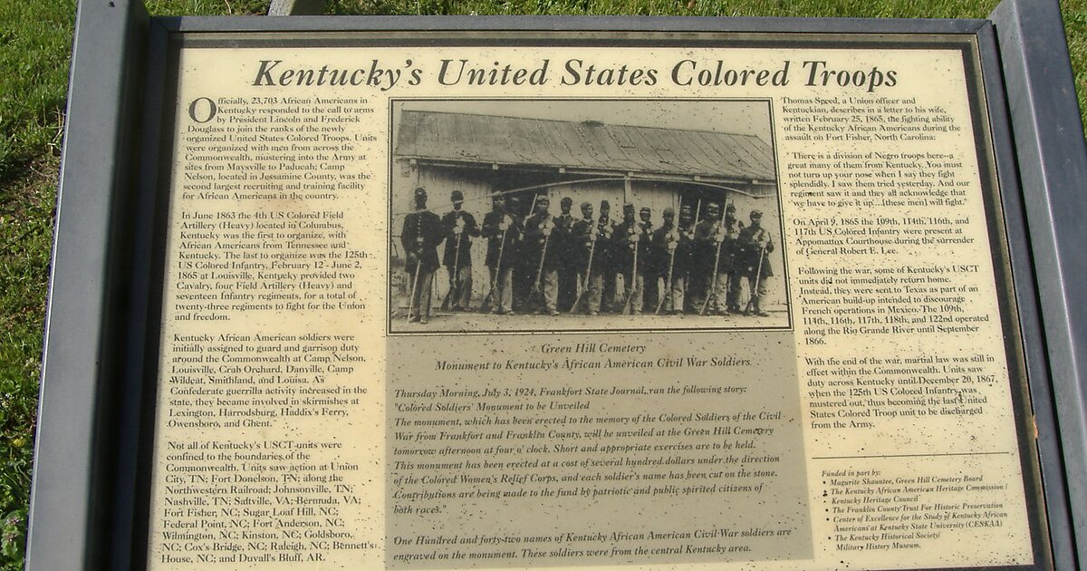Colored Soldiers Monument in Frankfort, Kentucky | Tripomatic