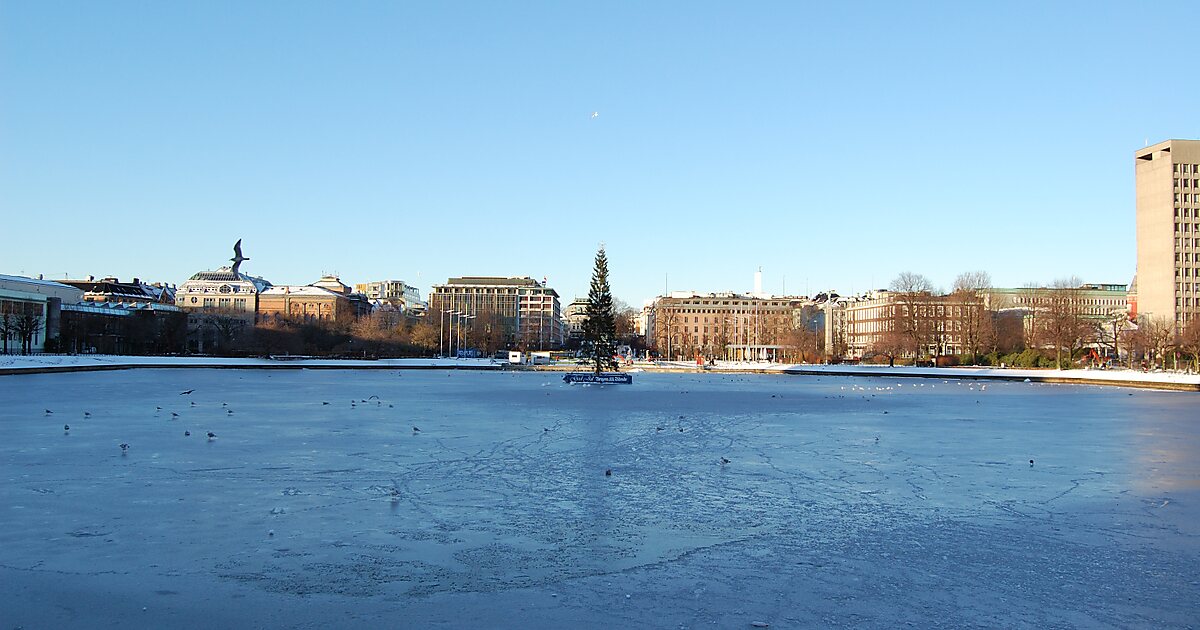 Lille Lungegårdsvannet In Bergen, Norway 