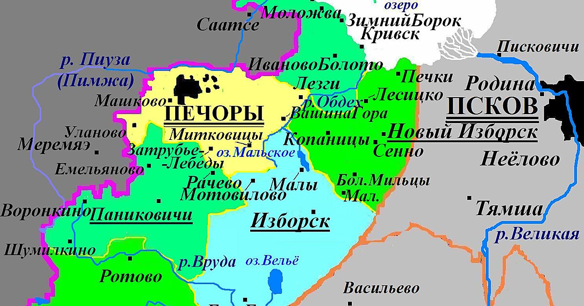 Граница пскова и эстонии карта