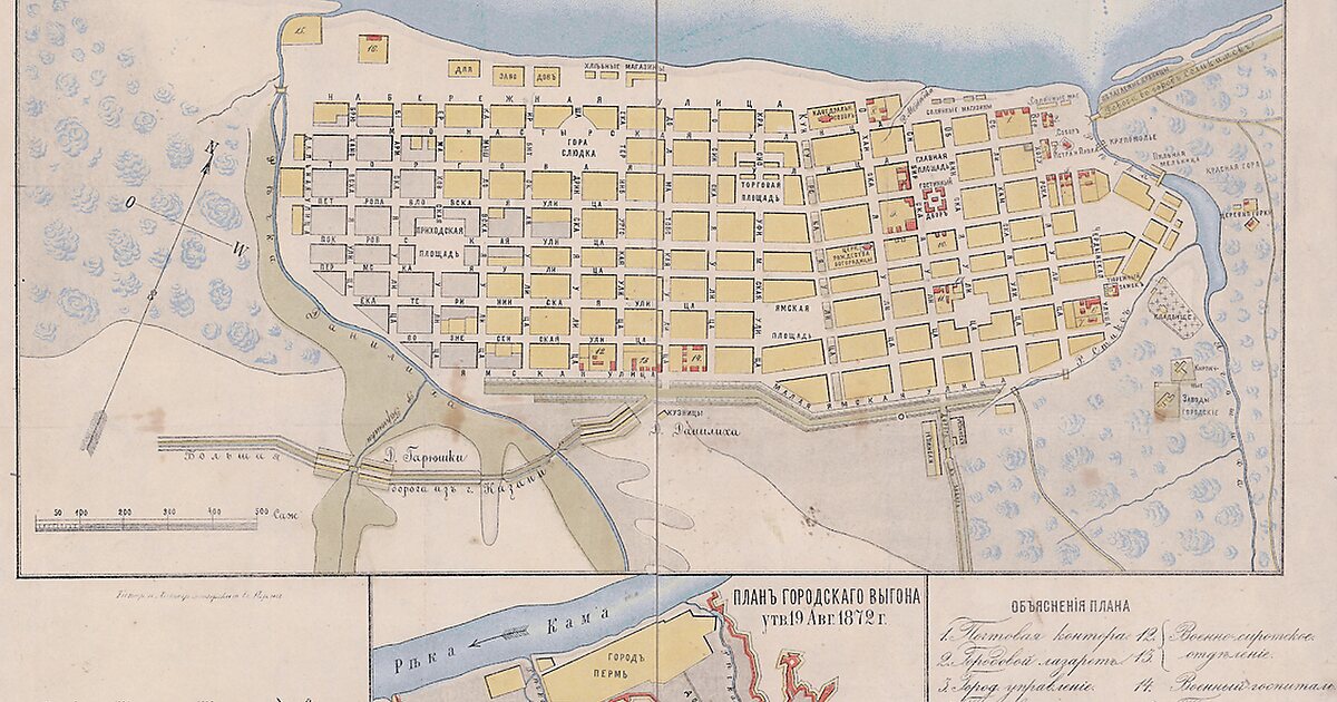 Исторический центр перми карта
