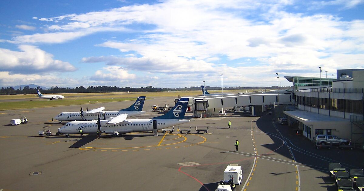 Christchurch International Airport in Canterbury, New Zealand Sygic