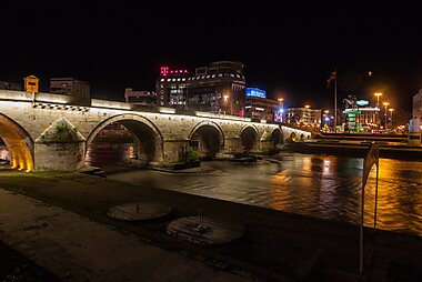 skopje tourist map