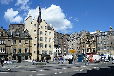 edinburgh scotland tourist map