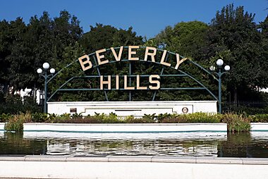 beverly hills driving tour map