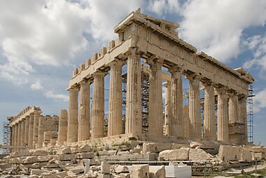 map of athens with tourist sites