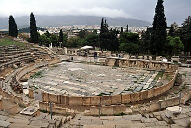 map of athens with tourist sites