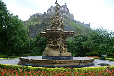 edinburgh scotland tourist map