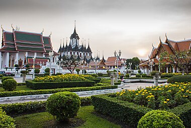 tourist attraction map in bangkok