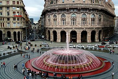 genoa italy tourist map