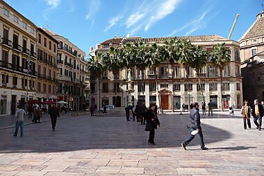 malaga spain map tourist