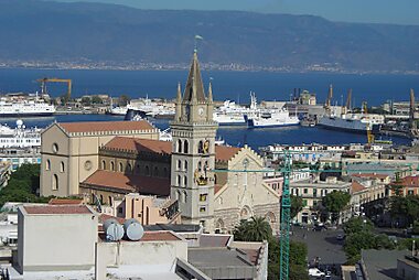 messina sicily tourist map