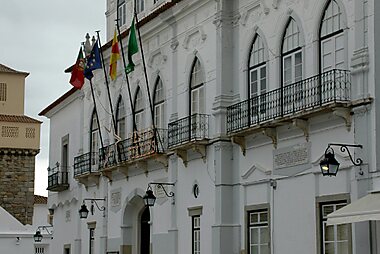 tourist map of evora portugal