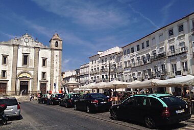 tourist map of evora portugal