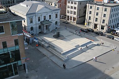 walking quebec city tourist map