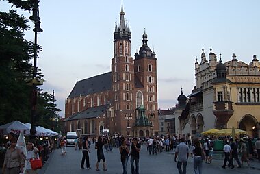 tourist map of krakow poland