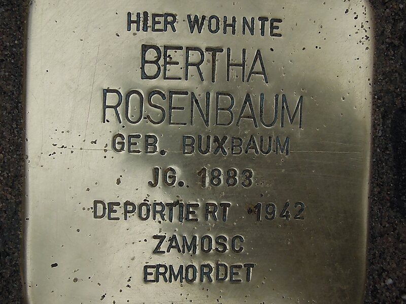 Liste der Stolpersteine in Bochum in Wattenscheid, Bochum, Deutschland