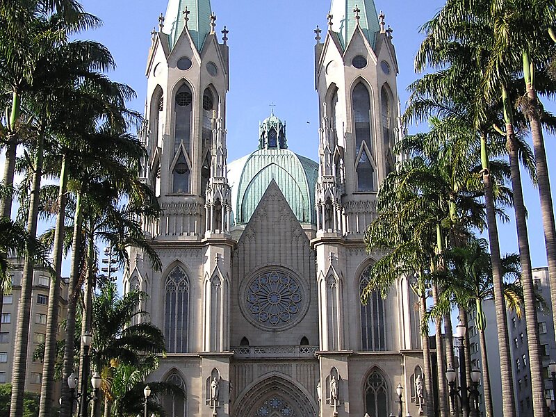 Cattedrale metropolitana di San Paolo - Sé, San Paolo, Brasil | Sygic ...