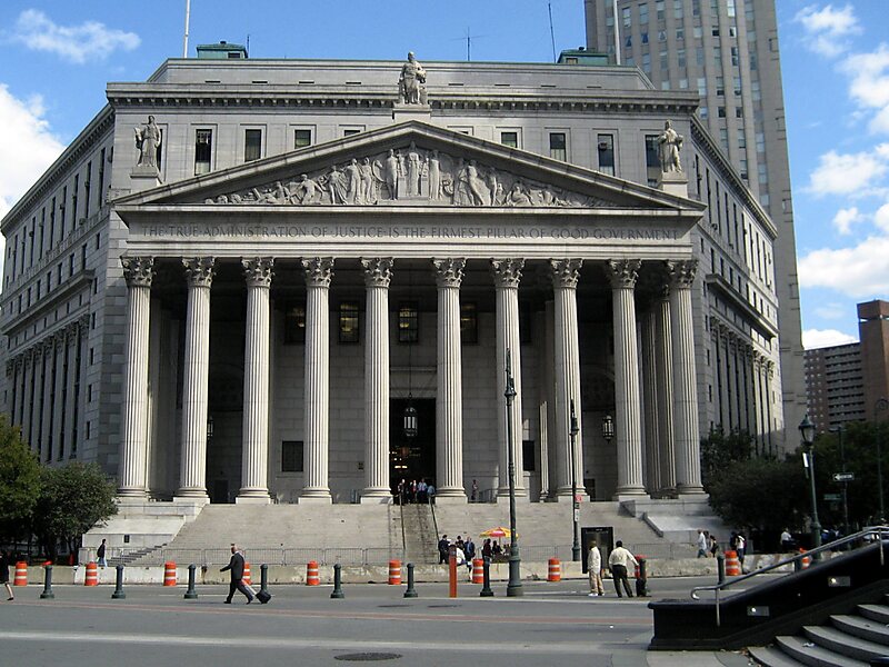 Prédio da Suprema Corte de Nova York em Manhattan Nova Iorque Estados