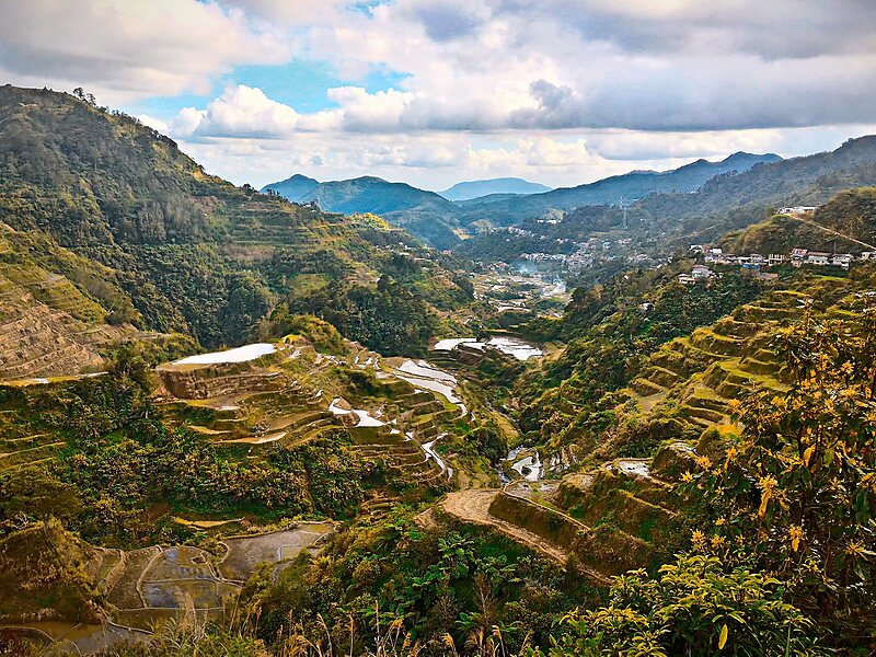 Rice Terraces Of The Philippines Cordilleras In Banaue Philippines