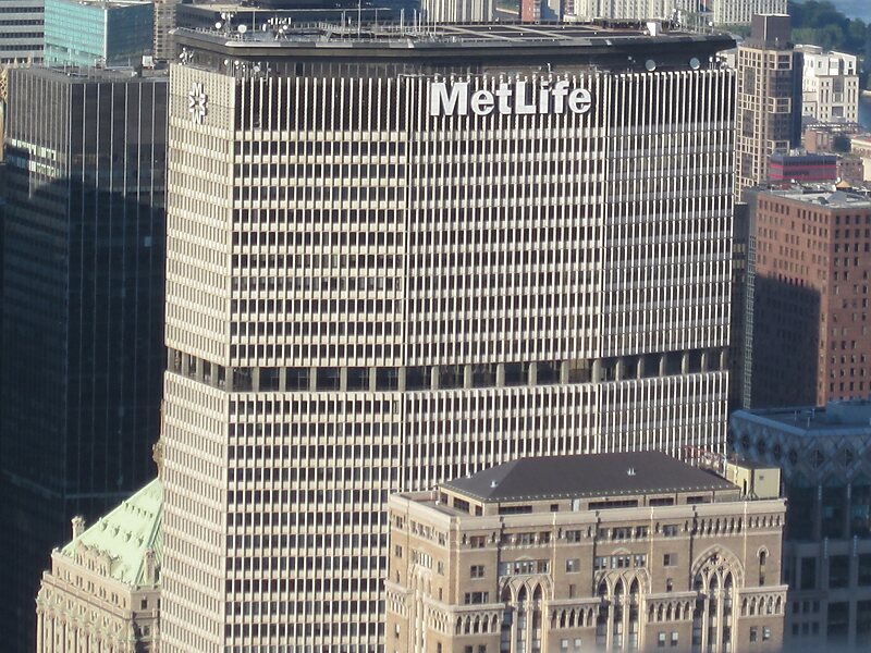 Prédio MetLife em Manhattan, Nova Iorque, Estados Unidos da América ...