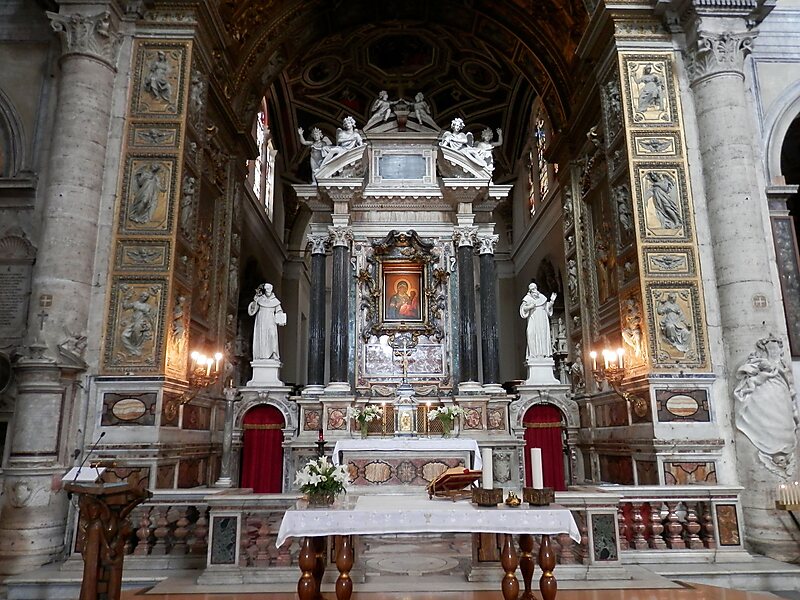 Basilica of Santa Maria del Popolo in Campo Marzio, Rome, Italy | Sygic ...