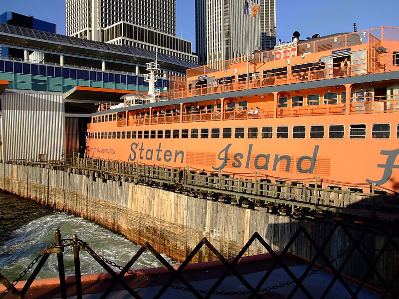 Staten Island Ferry Whitehall Terminal in Manhattan, New York City ...