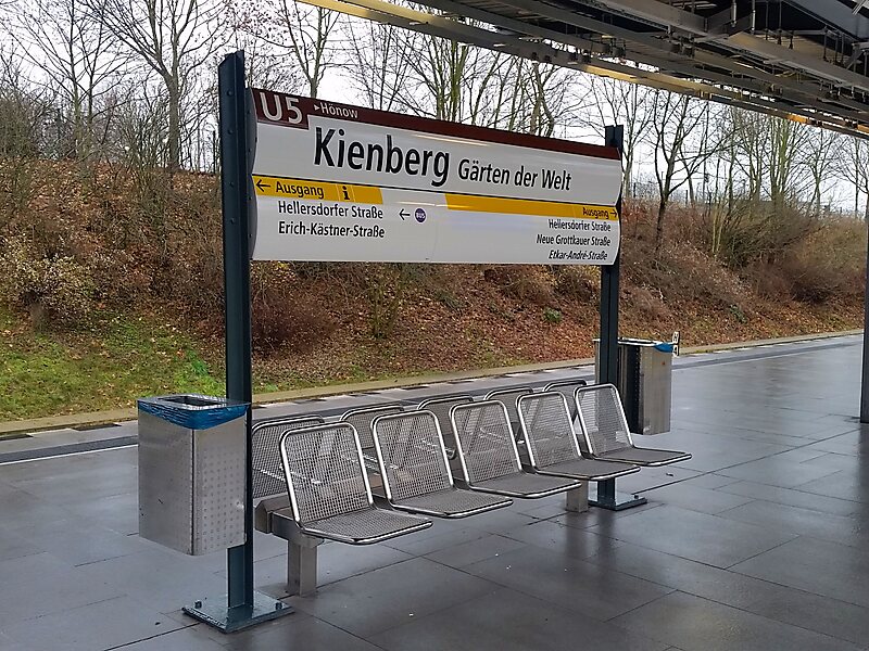 U Kienberg (Gärten der Welt) in BerlinHellersdorf, Deutschland