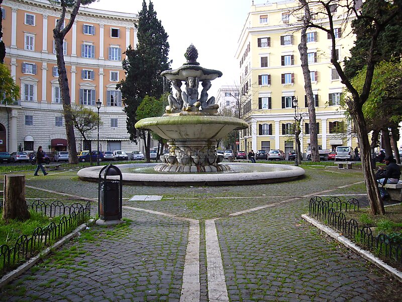 Fountain of Piazza dei Quiriti in Prati, Rome, Italy Sygic Travel