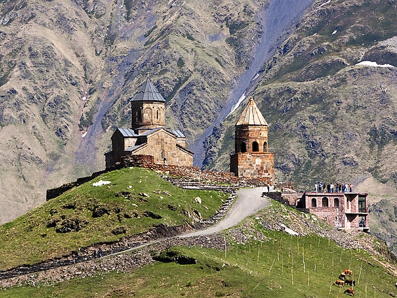 Gergeti Trinity Church in Stepantsminda, Georgia | Sygic Travel