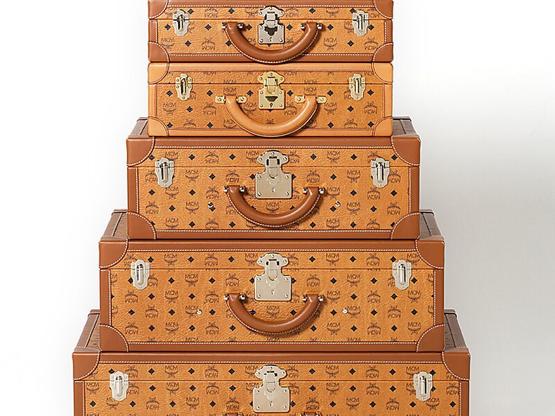 mcm luggage trunk