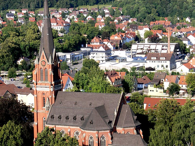Pauluskirche in Heidenheim an der Brenz, Deutschland Tripomatic