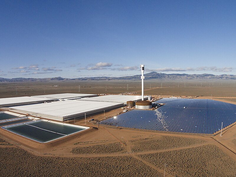 Solar tower receiver